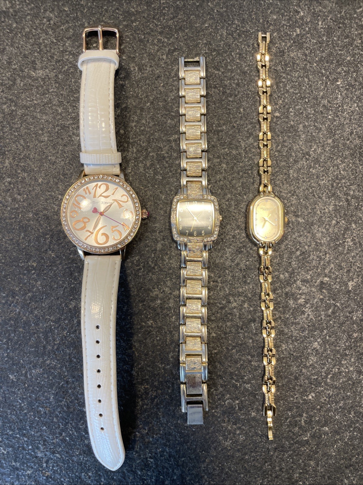 Watch Lot 3 Allude Betsey Johnson LSVTR Ladies Running Women’s Wrist Quartz