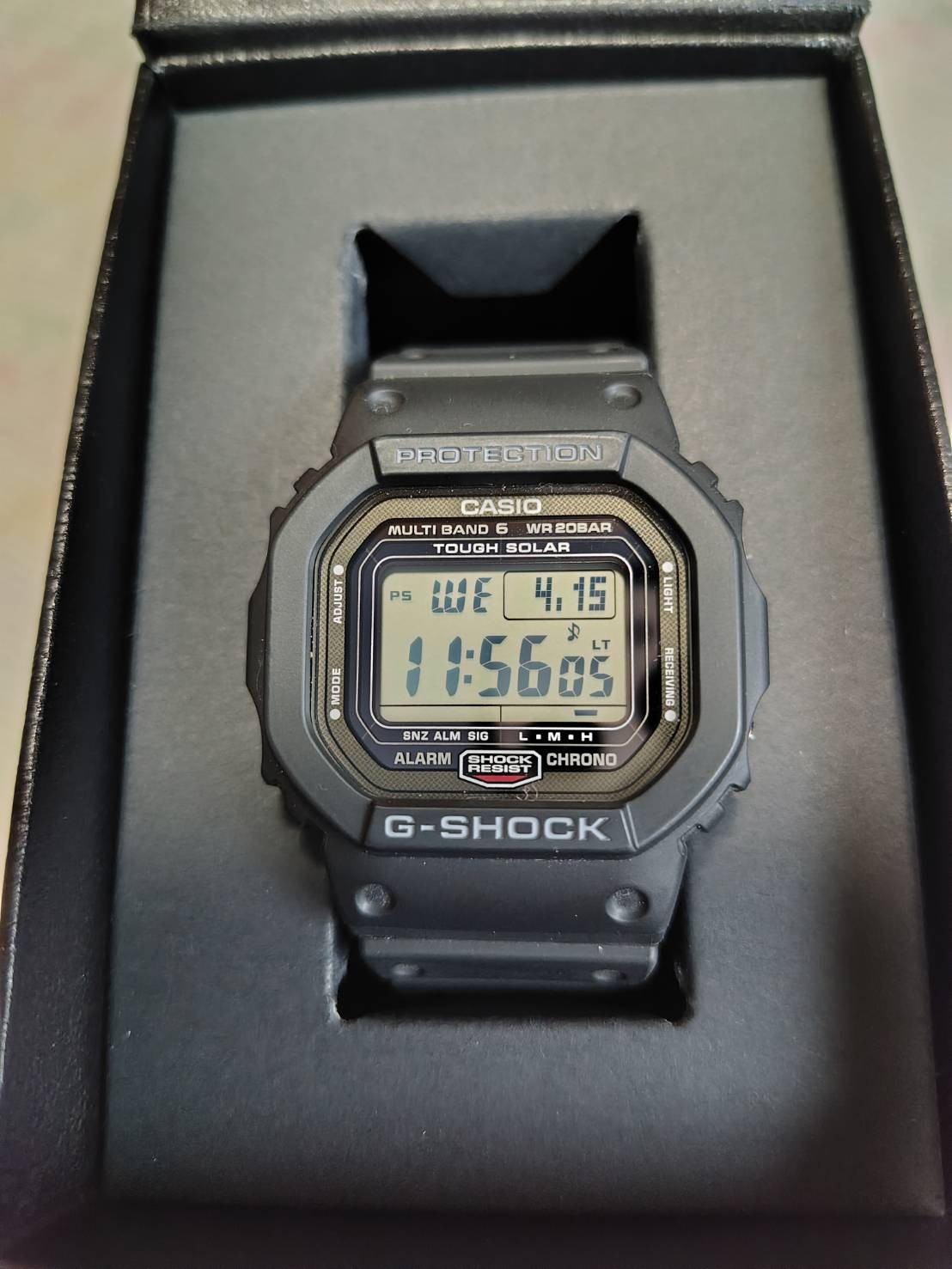 CASIO G-SHOCK GW-5000U-1JF Black Solar Radio Digital Men’s Watch New in Box