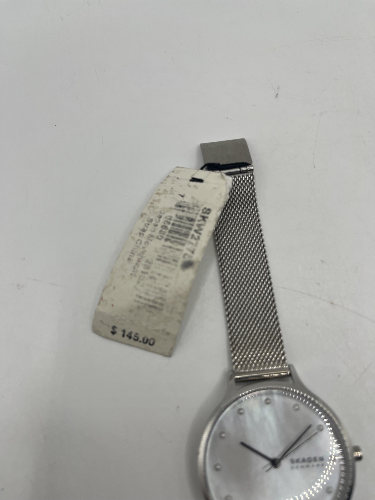 Skagen Anita Mother-of-Pearl Silver-Tone Steel Mesh Ladies Watch SKW2775