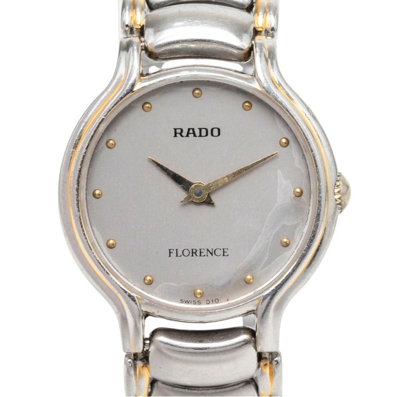 Rado Florence wristwatch 204.3647.4 quartz gray dial stainless steel ladies used
