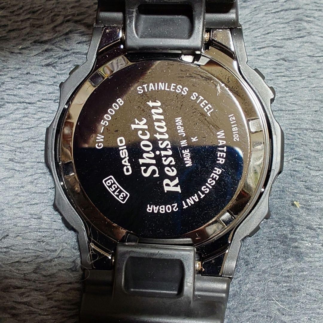 CASIO G-SHOCK GW-5000B Tough Solar Radio-Controlled Black Watch From Japan