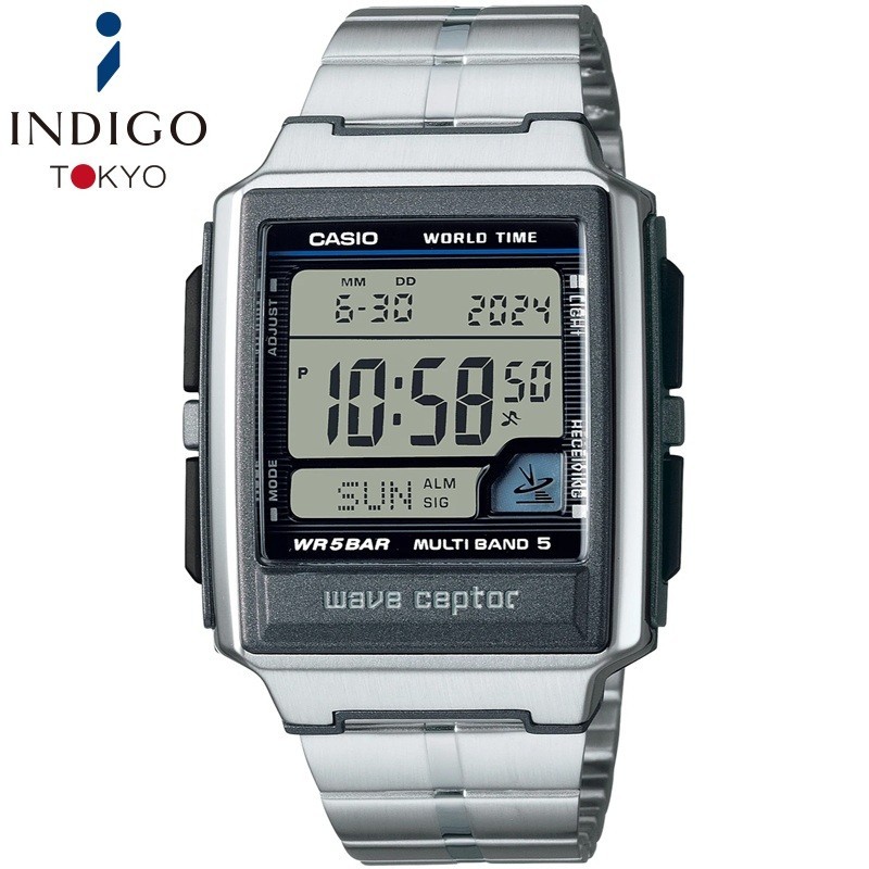 CASIO WAVE CEPTOR WV-59RD-1AJF Quartz Gray Dial 39mm Watch