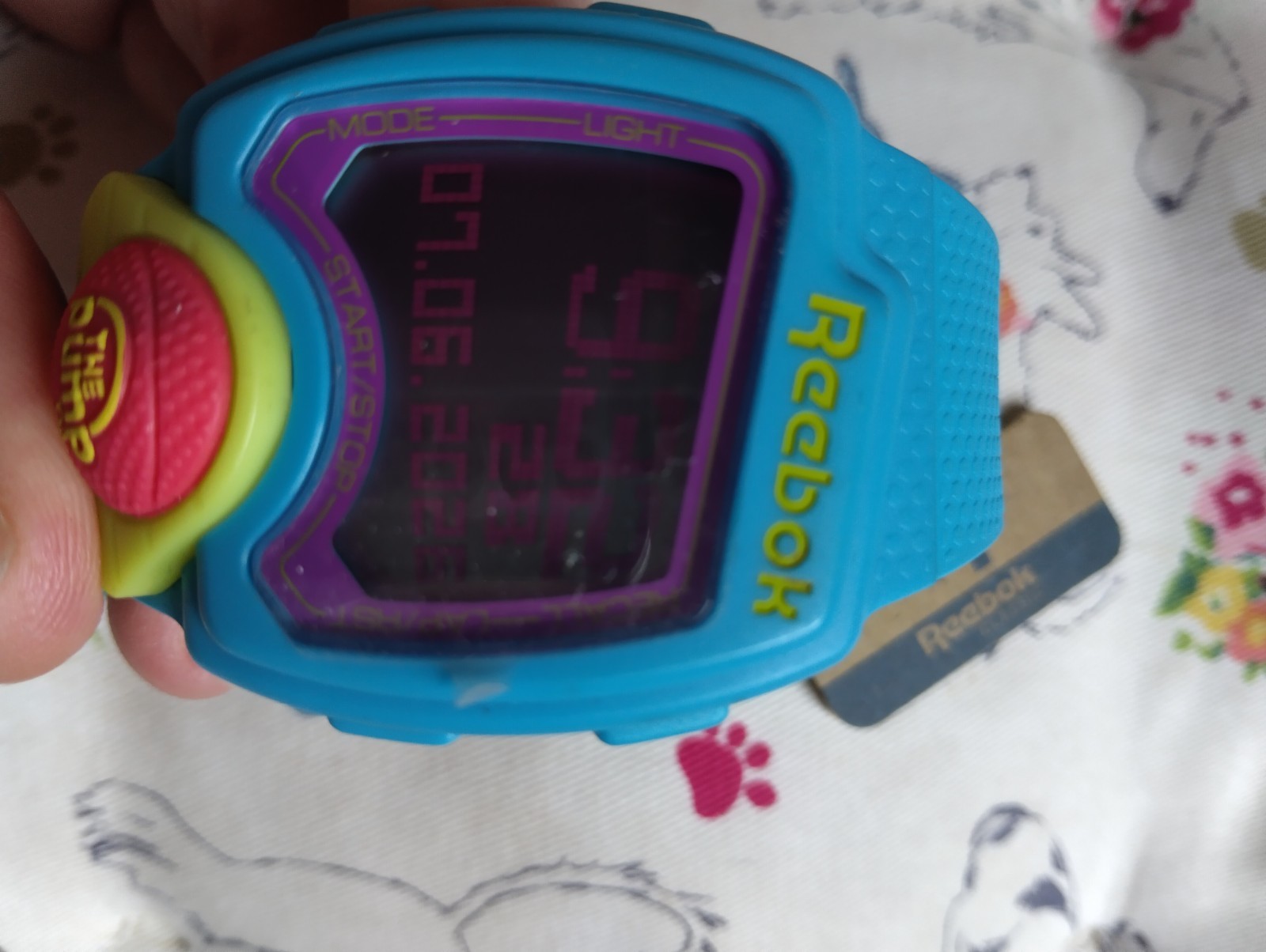 Reebok Pump -Digital Watch -Water Resistant -Teal Blue/purple -Sports – 2015