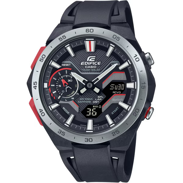 Casio EDIFICE ECB-2200YP-1AJF Windflow Digital Analog Men’s Rubber Band Watch