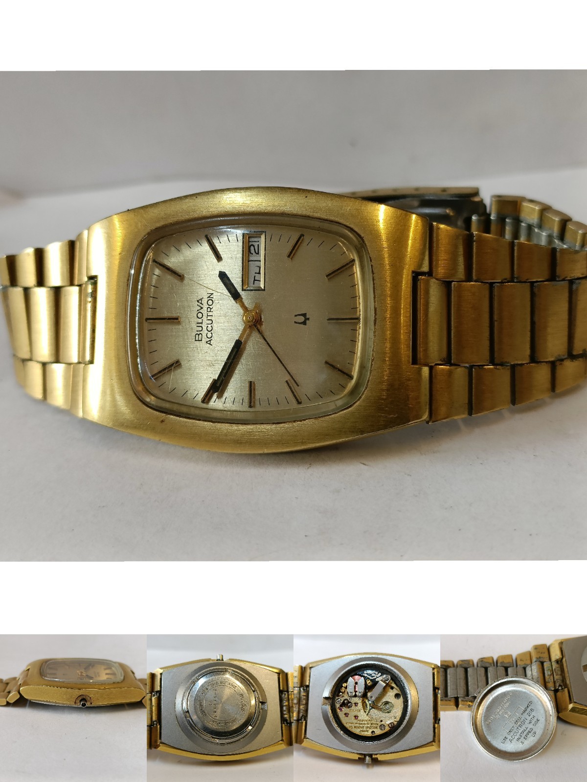 NOT WORKING REPAIR SPARE FOR PARTS BULOVA ACCUTRON QUARTZ SWISS MEN’S