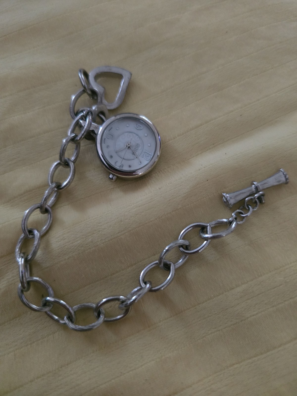 Ecclissi 925 Sterling Silver Watch Bracelet Toggle Clasp