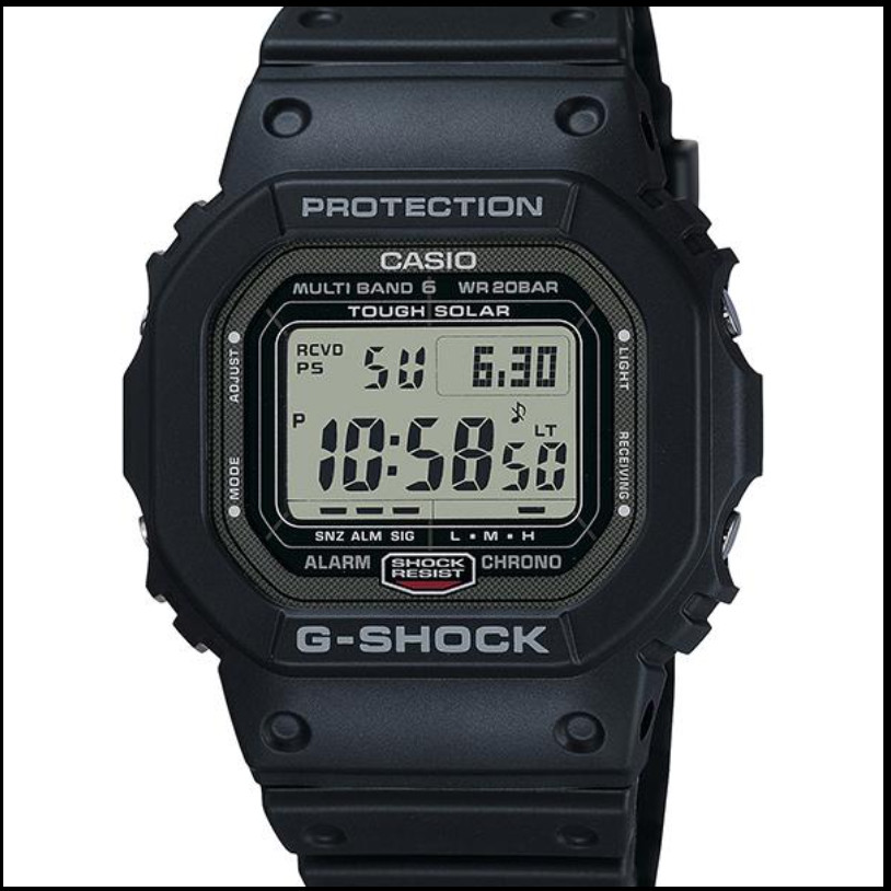 CASIO G-SHOCK GW-5000U-1JF 20 ATM Waterproof Solar Radio Men’s Watch Black NEW