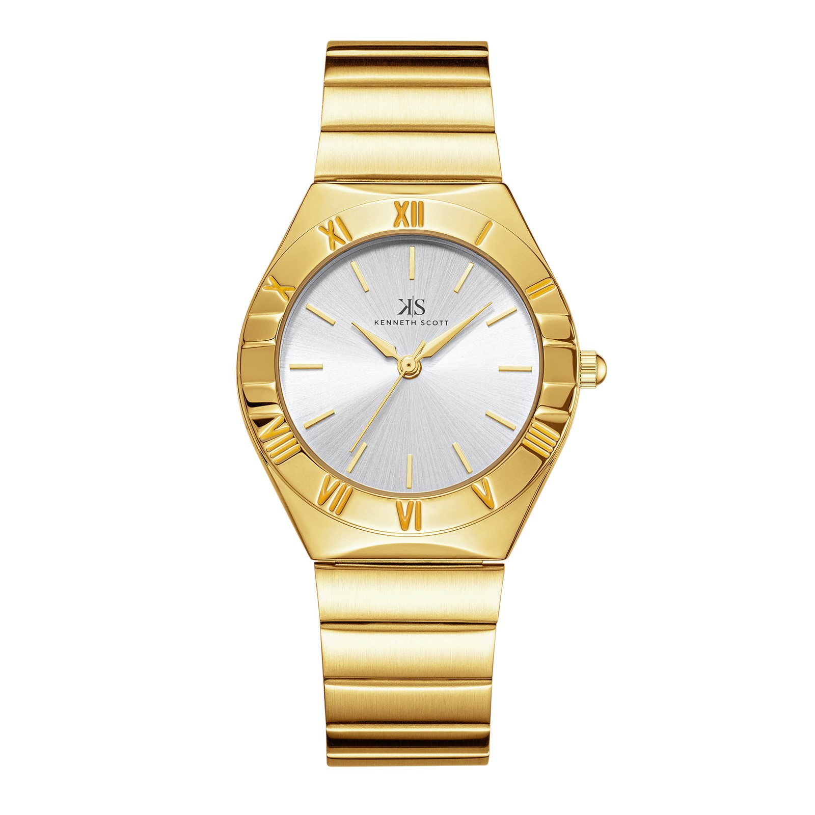 Kenneth Scott Women’s Analog Watch | White Dial, 32mm, 30 m (3 ATM)
