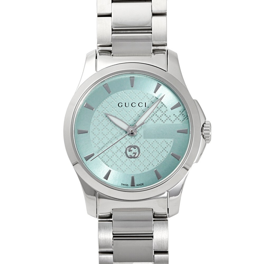 Gucci G-Timeless Quartz Turquoise Dial Stainless Steel Women’s Watch YA1265051