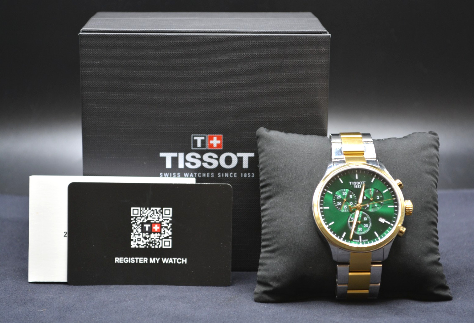 Tissot Chrono XL Men’s Green Watch T116617A *Pre-owned* FREE SHIPPING