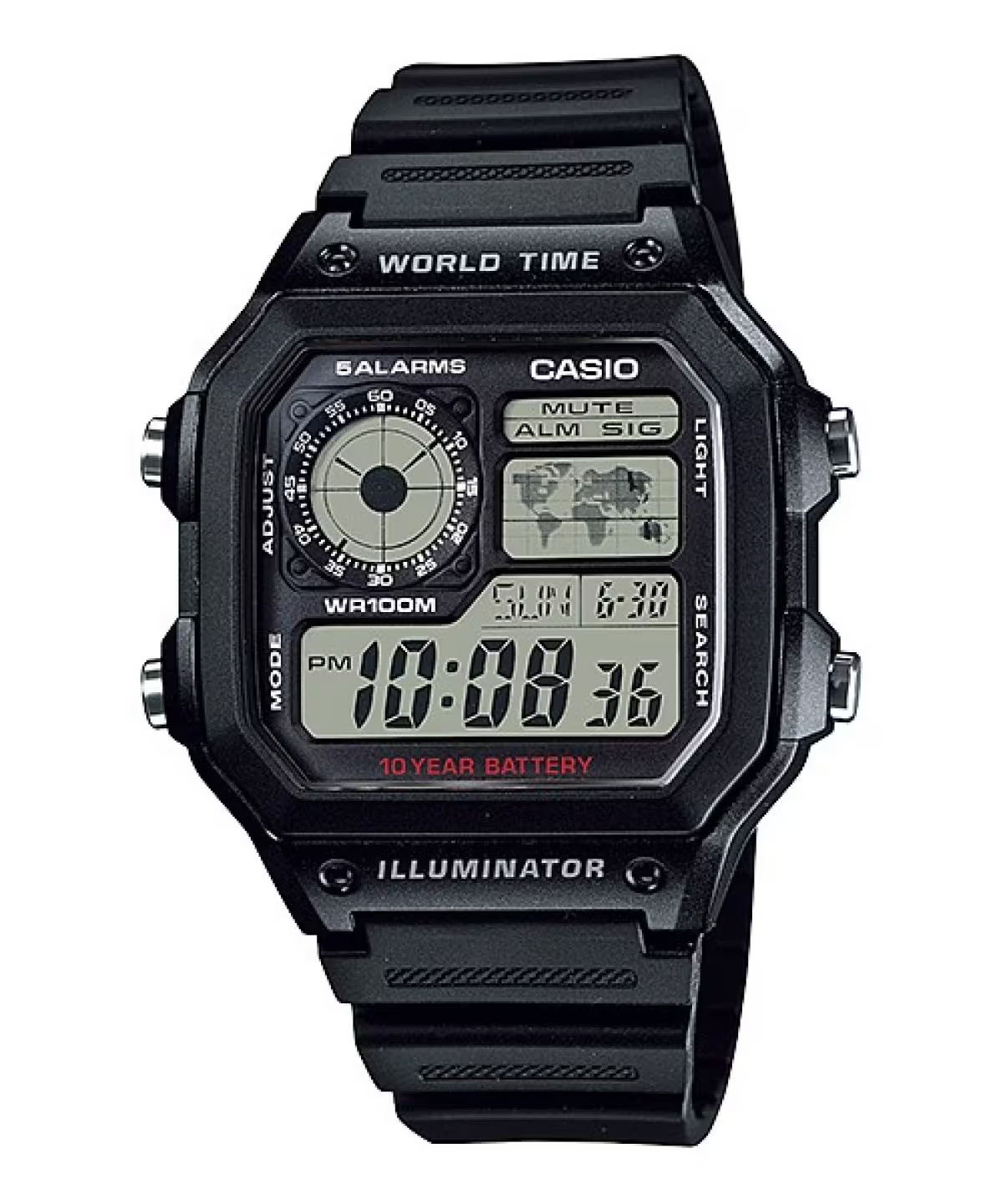 Casio AE-1200WH-1AV Men’s Watch 10 Year Battery Resin Band Unisex AU Stock