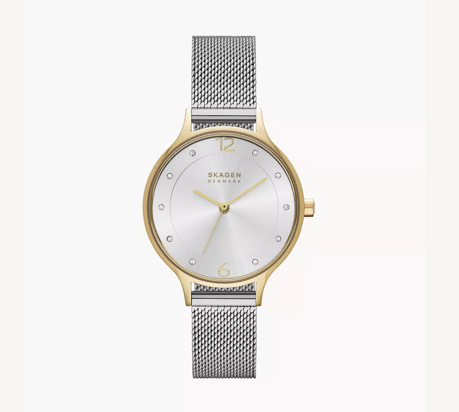 New Skagen Anita Lille Gold/Silver Steel Mesh Watch