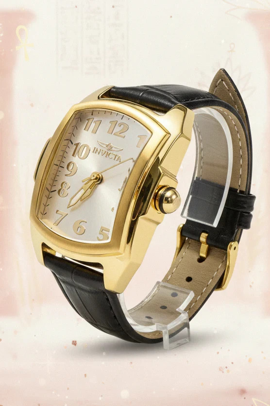49816 Invicta Womens Lupah 29mm Gold Tone Silver Dial Interchangeable Strap Set