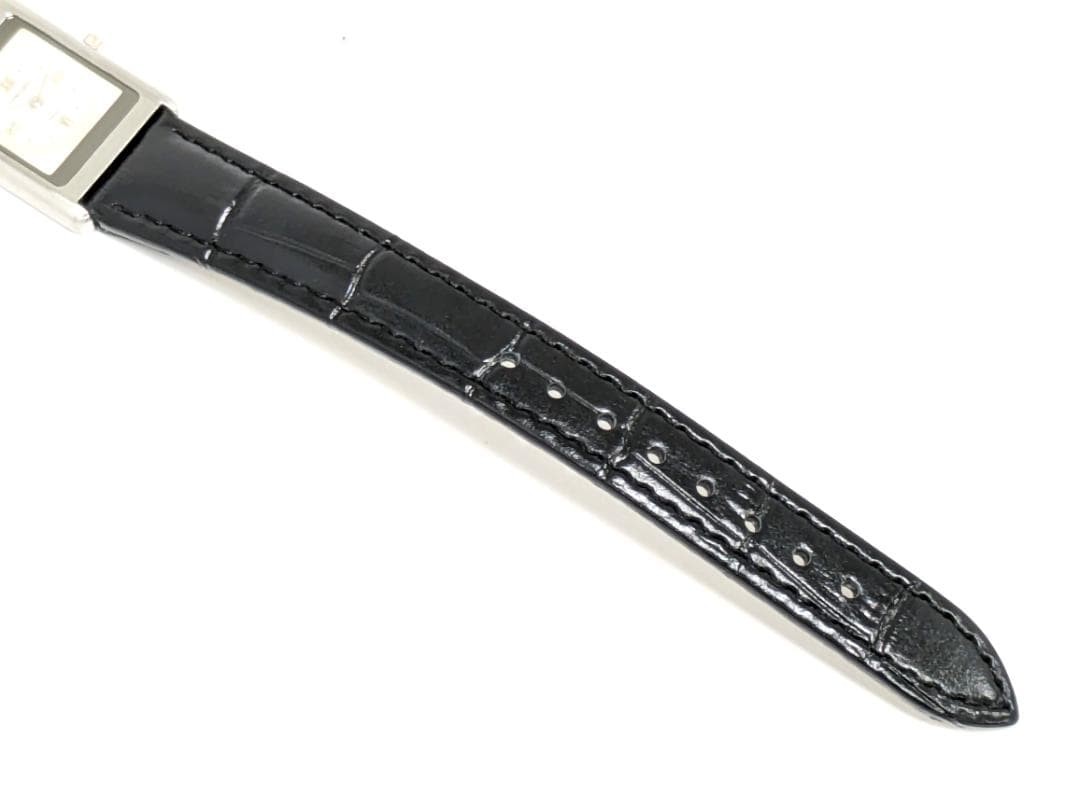 Concord Delirium Quartz New Battery Working Square Watch 17cm 6.7in Silver Dial