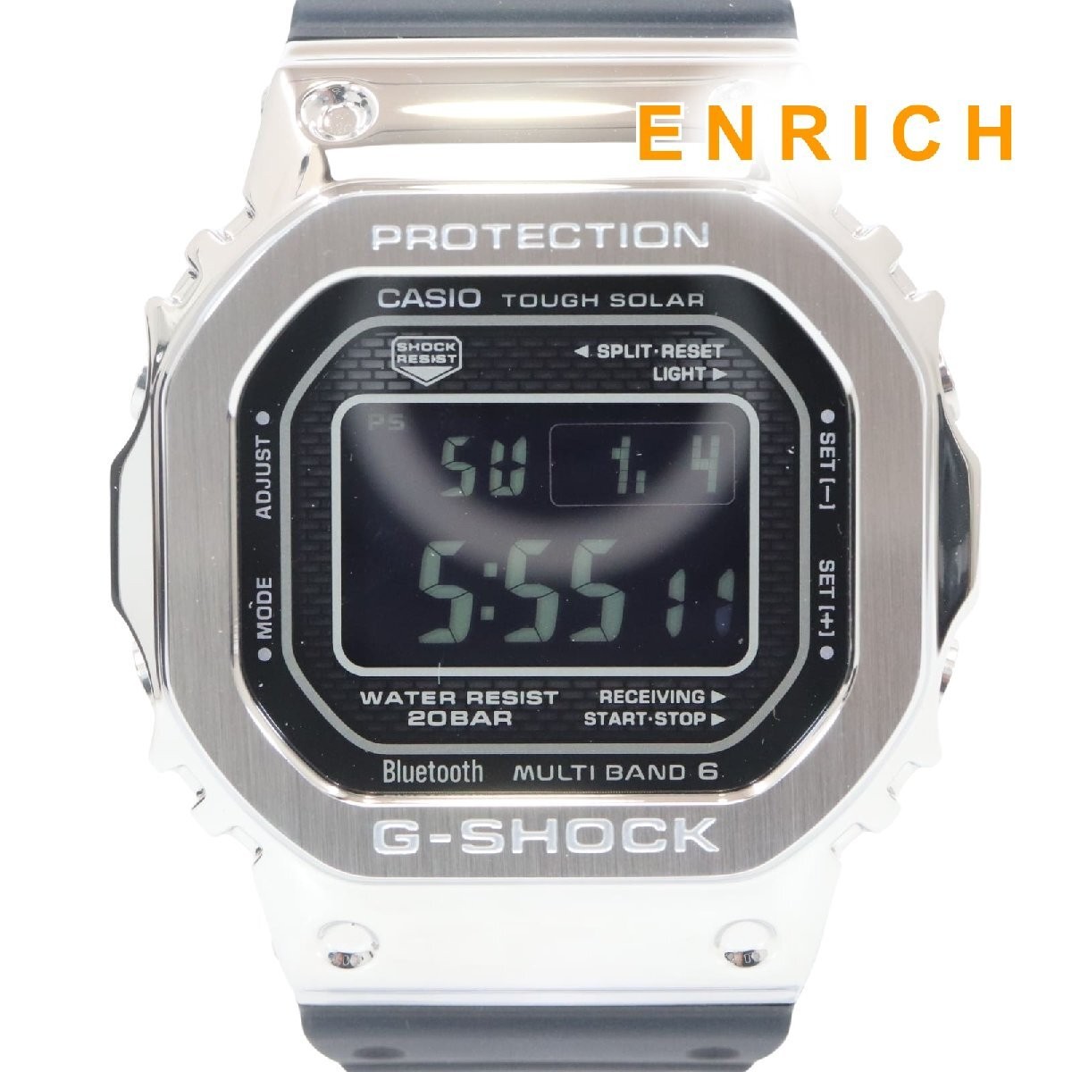 CASIO G SHOCK GMW B5000 1JF Metal Rubber SS Tough Solar Men’s Wristwatch Box 991