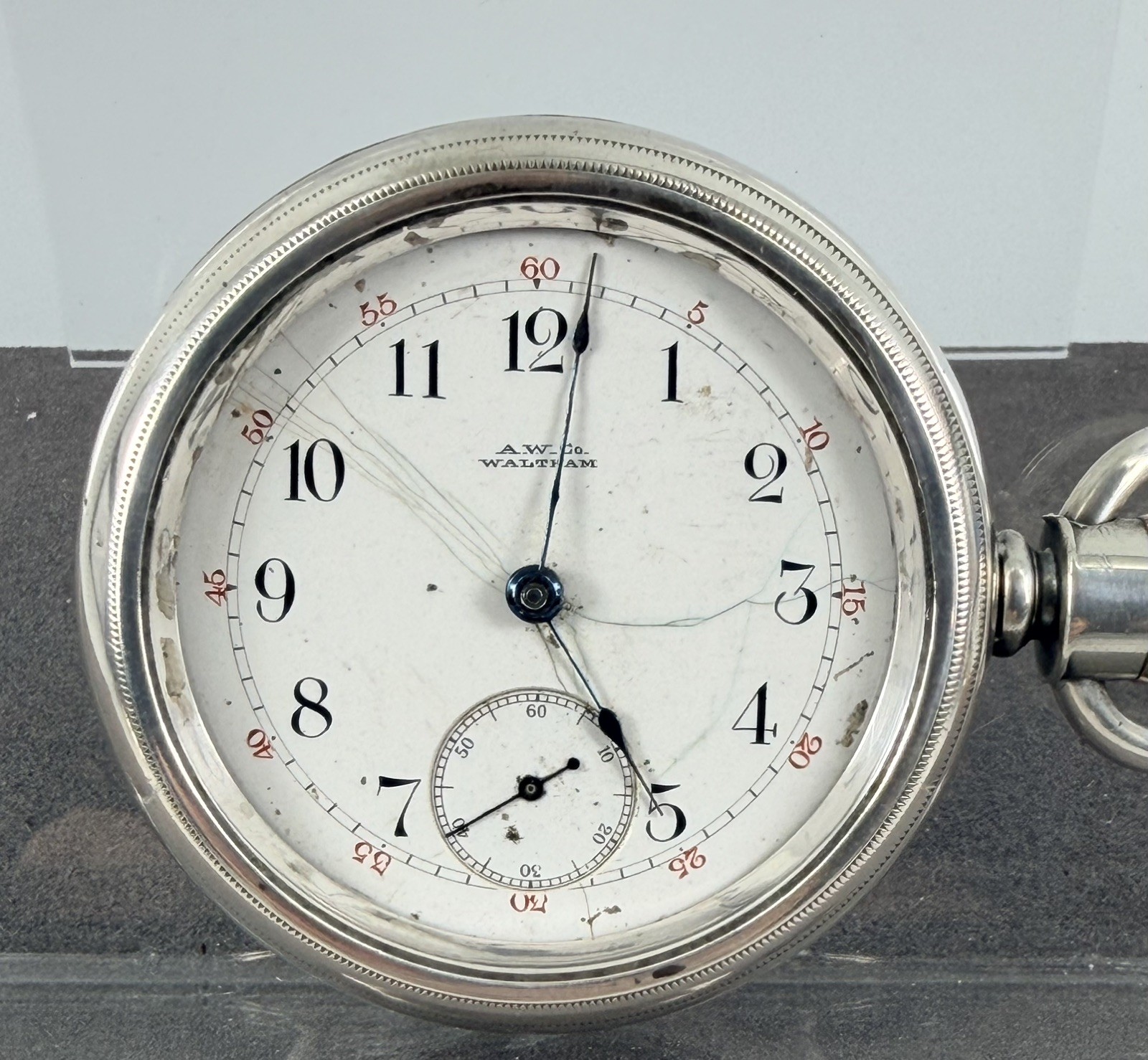 1889 American Watch Co WALTHAM PS BARTLETT 15J 18s Pocket Watch Parts or Repair