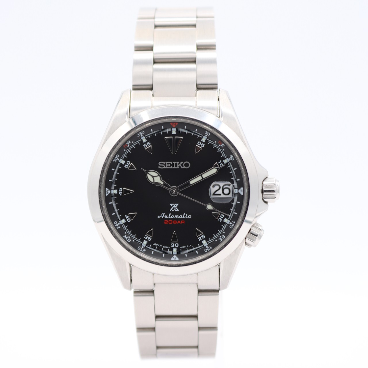 38mm Seiko SPB117J1 Prospex Alpinist Men’s Automatic Wristwatch Stainless Steel