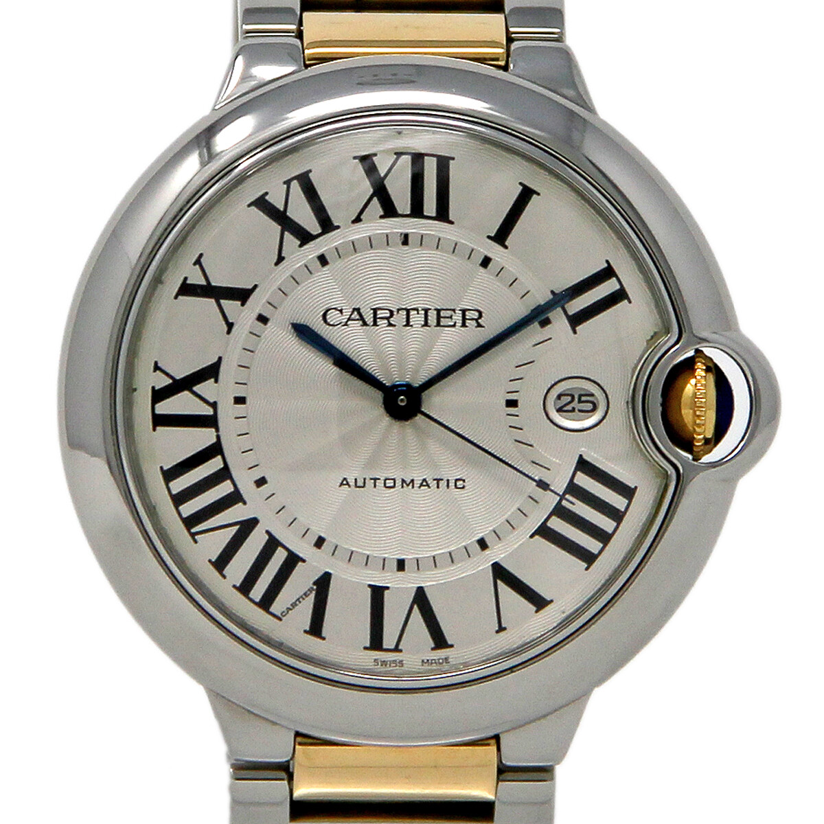 Cartier Ballon Bleu 42mm W69009Z3 Stainless Steel Gold Box/Paper/Warranty #685-1