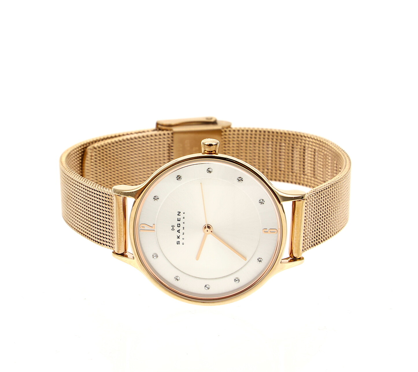 Skagen SKW2151 Anita Crystal Index Mesh Strap 30mm Women’s Watch F1716