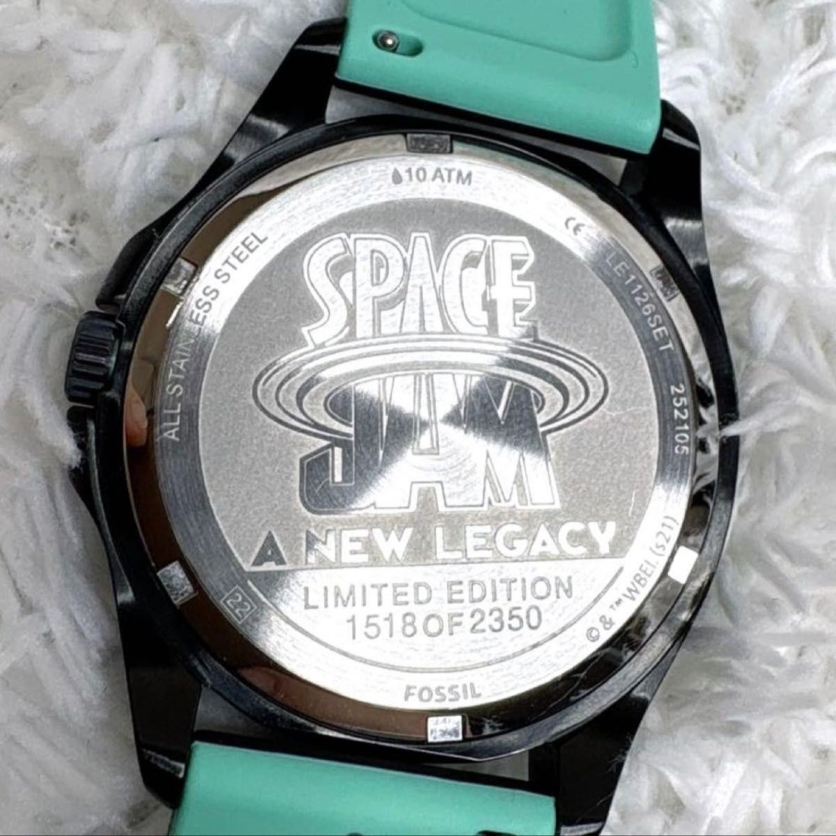 Fossil Space Jam Tune Squad Limited Edition Watch 42mm Quartz Black Japan Used