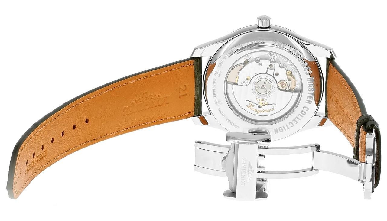 Longines Master Collection Auto 40mm Green Leather Men’s Watch L2.793.4.09.2