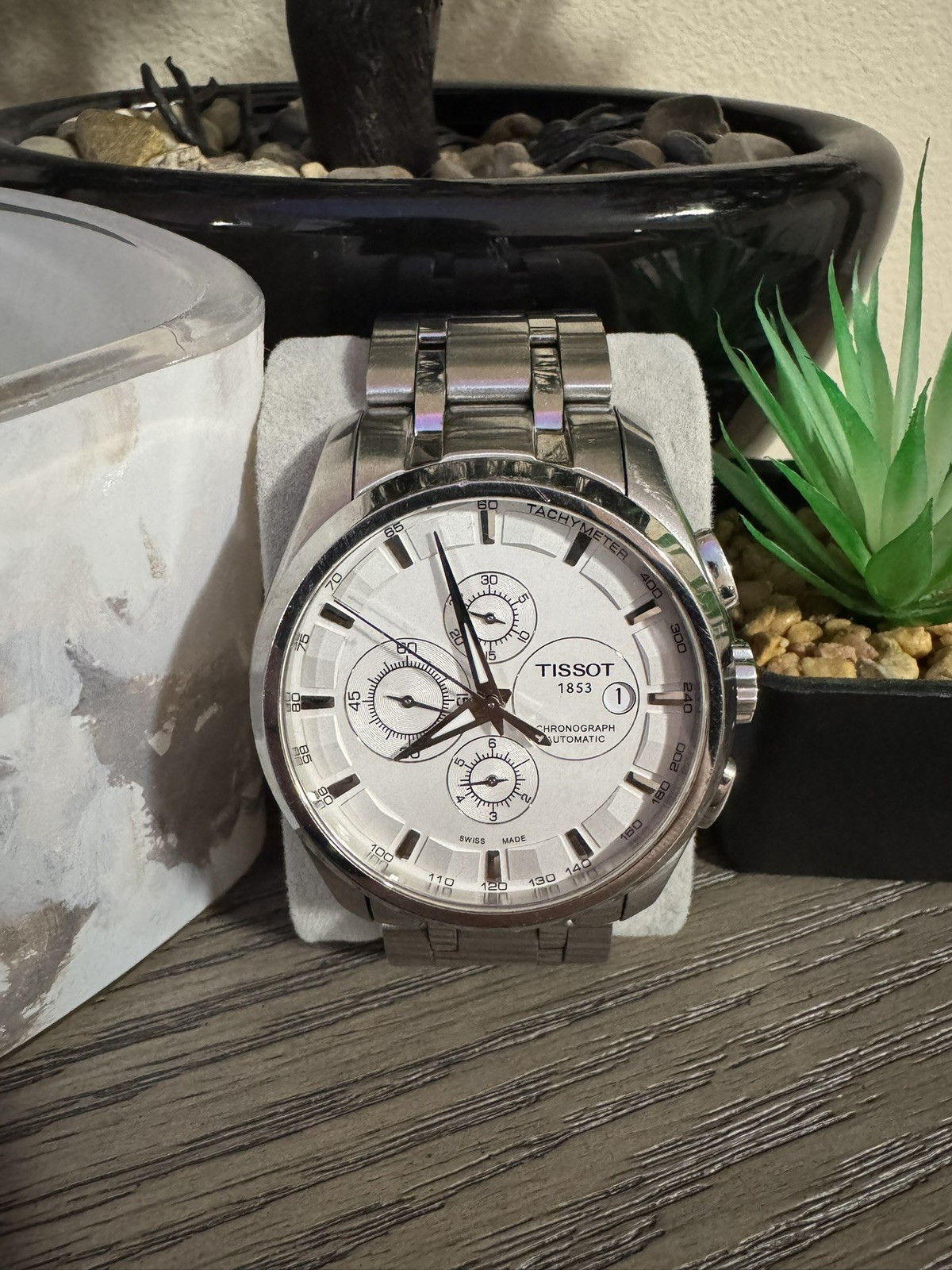 Tissot Couturier Chronograph Swiss Automatic Men’s Watch – T035627A