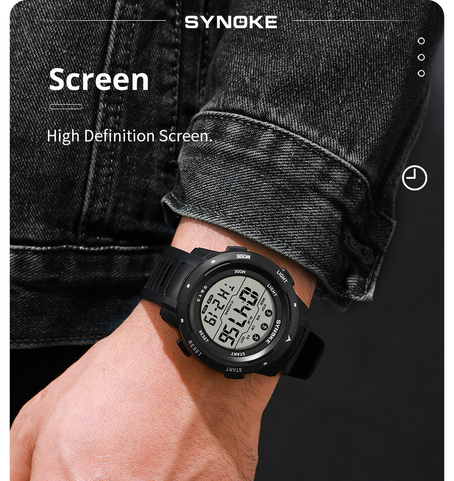 Men’s Waterproof Digital Sports Watch Military Tactical LED Backlight Wristwatch