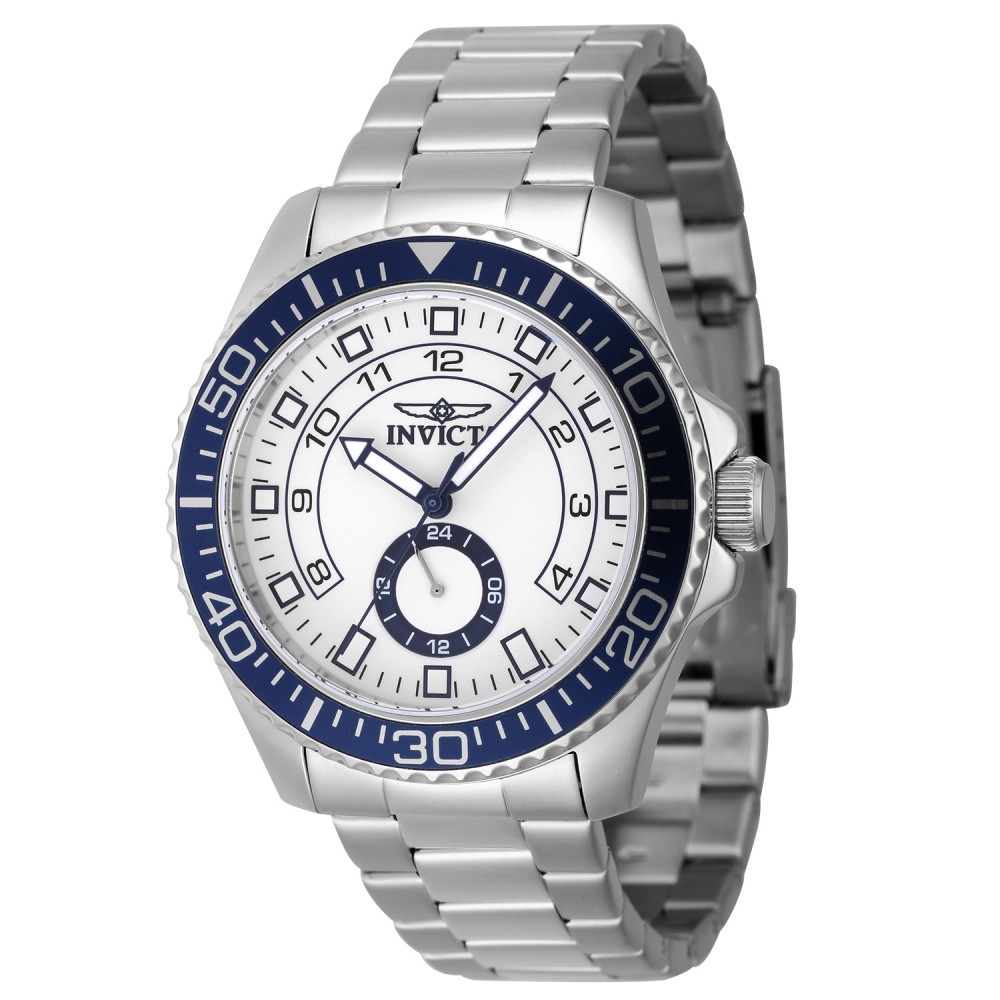 Invicta Men’s 47124 Pro Diver Quartz Multifunction White Dial Watch