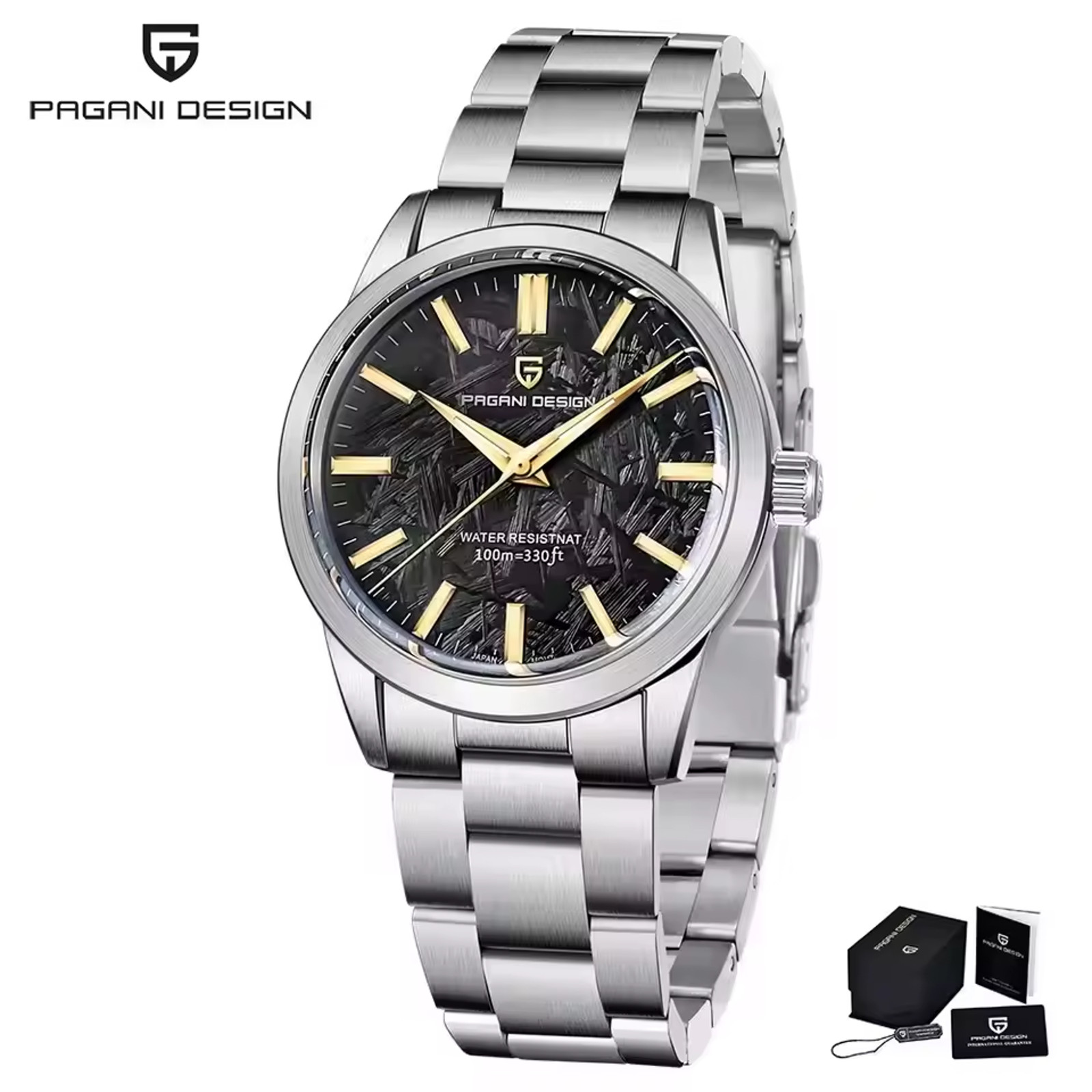 Pagani Design 1734 40mm Luxurious Dress Meteorite Dial Sapphire 10ATM Seiko VH31