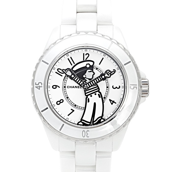 Chanel J12 H7481 Ceramic Stainless Steel 38.0mm White Dial Automatic #YKW474