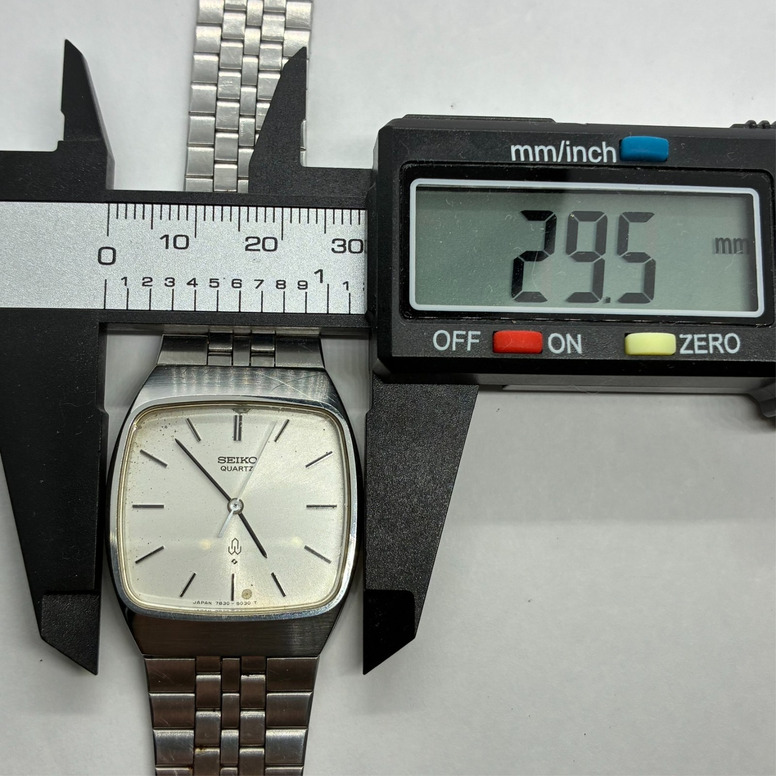 SEIKO 7830-5030 Quartz Tonneau Square Daini Seikosha Vintage 1977 #2444
