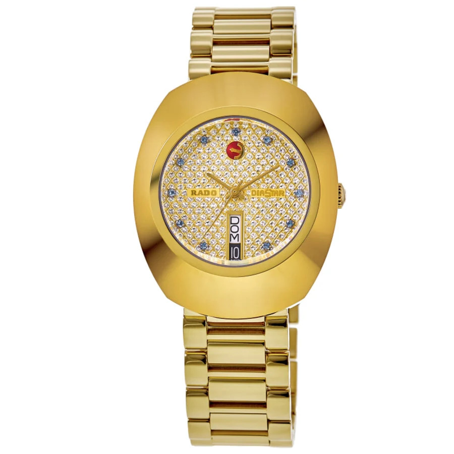 New Rado Original Automatic Yellow Gold Tone Dial PVD Men’s Watch R12413314