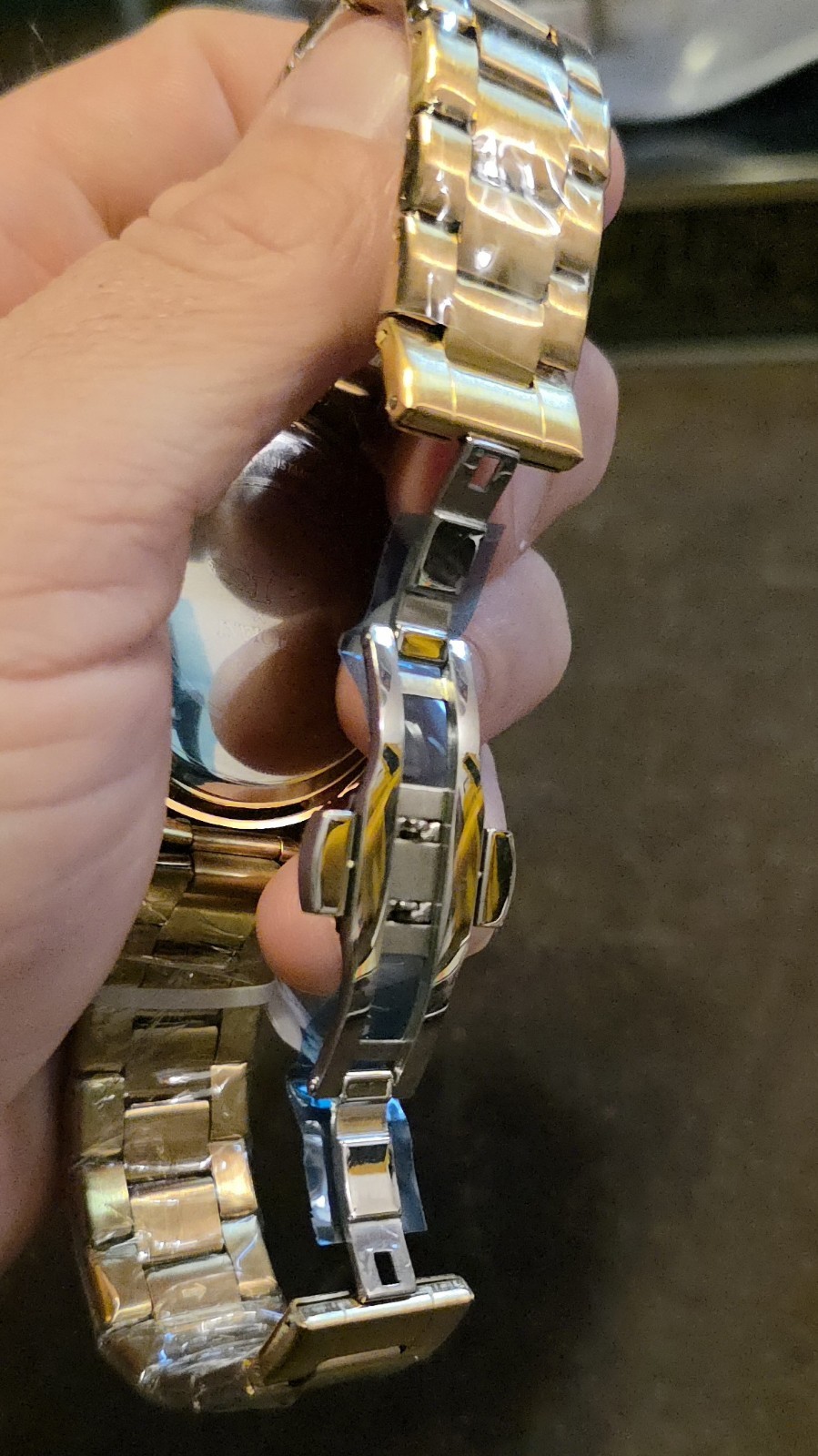 Invicta Specialty I Men’s Gold-Tone Steel Blue Dial Quartz 30m w/ Box