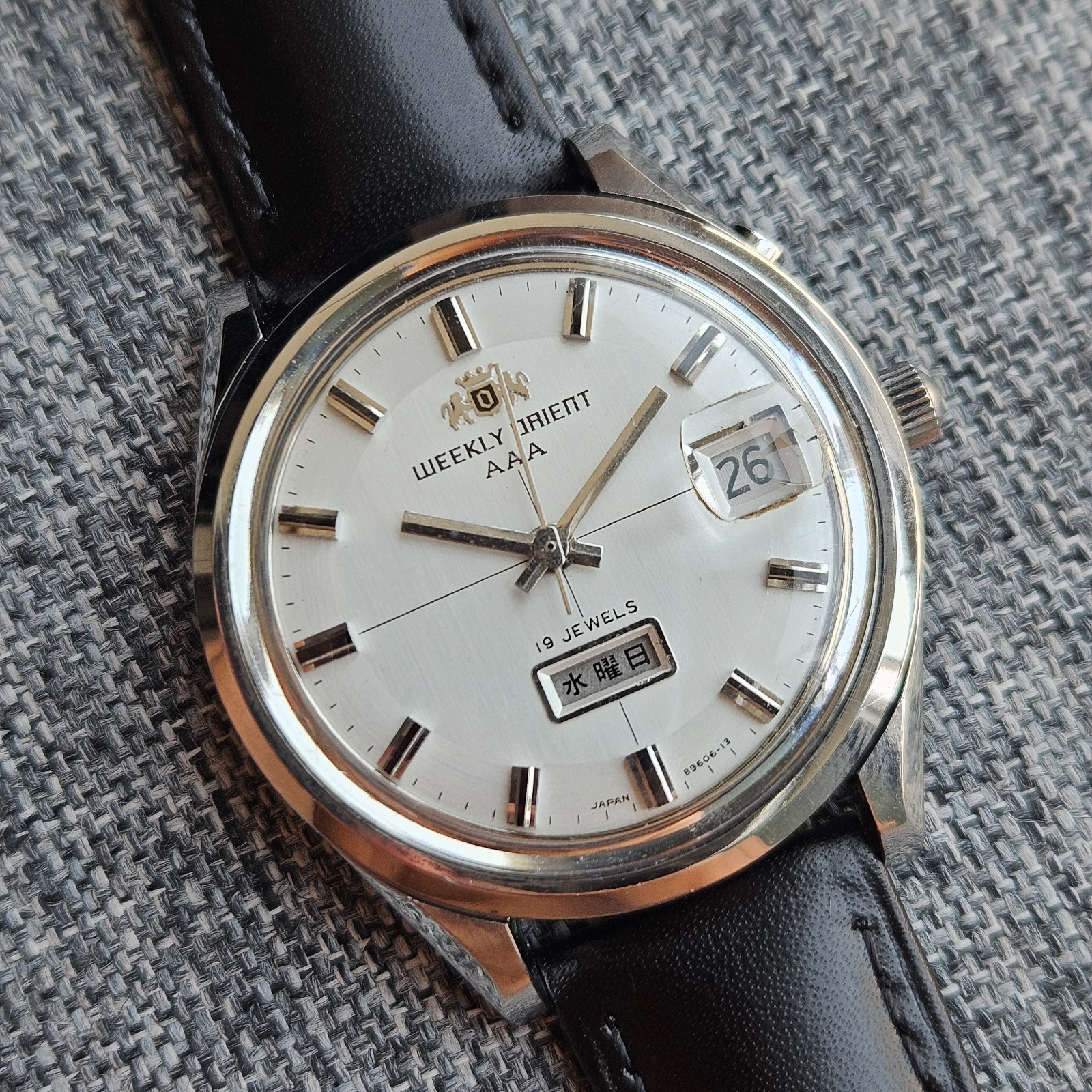 weekly orient AAA 19 jewel H116906 Automatic vintage watch excellent condition
