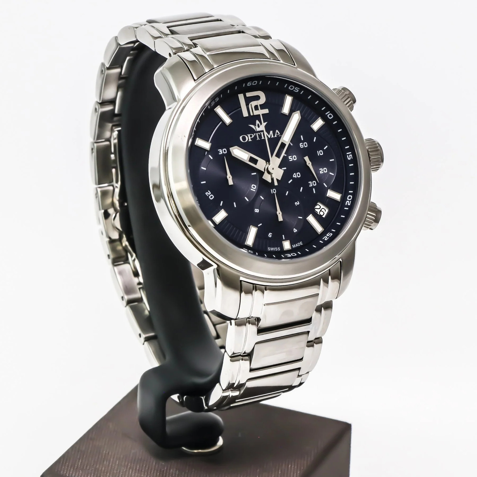 Optima – Swiss Chronograph – OSC399-SS-9 Swiss Quartz Chronograph 45 mm