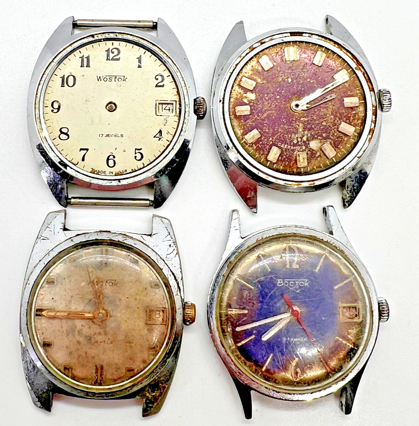 Vintage WOSTOK Soviet Watch Collection Ussr Men Wrist Military Original Retro