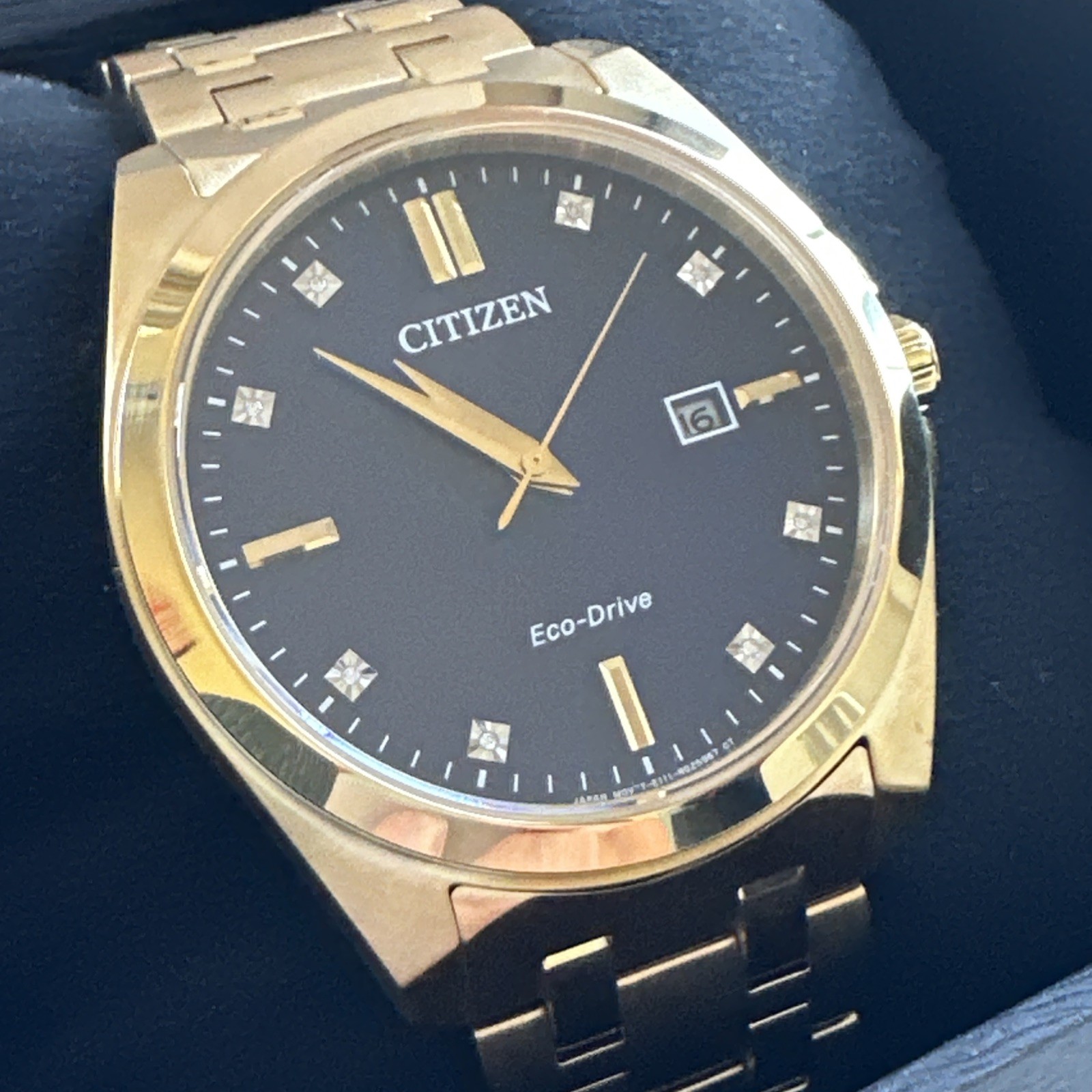 Citizen Men’s Peyten Date Indicator Eco-Drive Gold Watch 41MM BM7103-51L