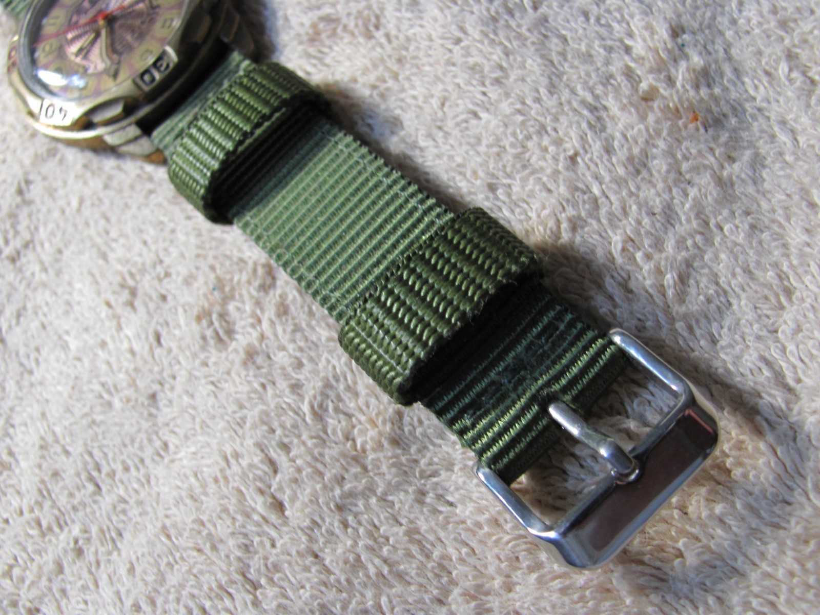 BOCTOK, RUSSIAN, DIVER, BRONZE, WATCH, AUTOMATIC, NEW NATO BAND,SCREW DOWN CROWN