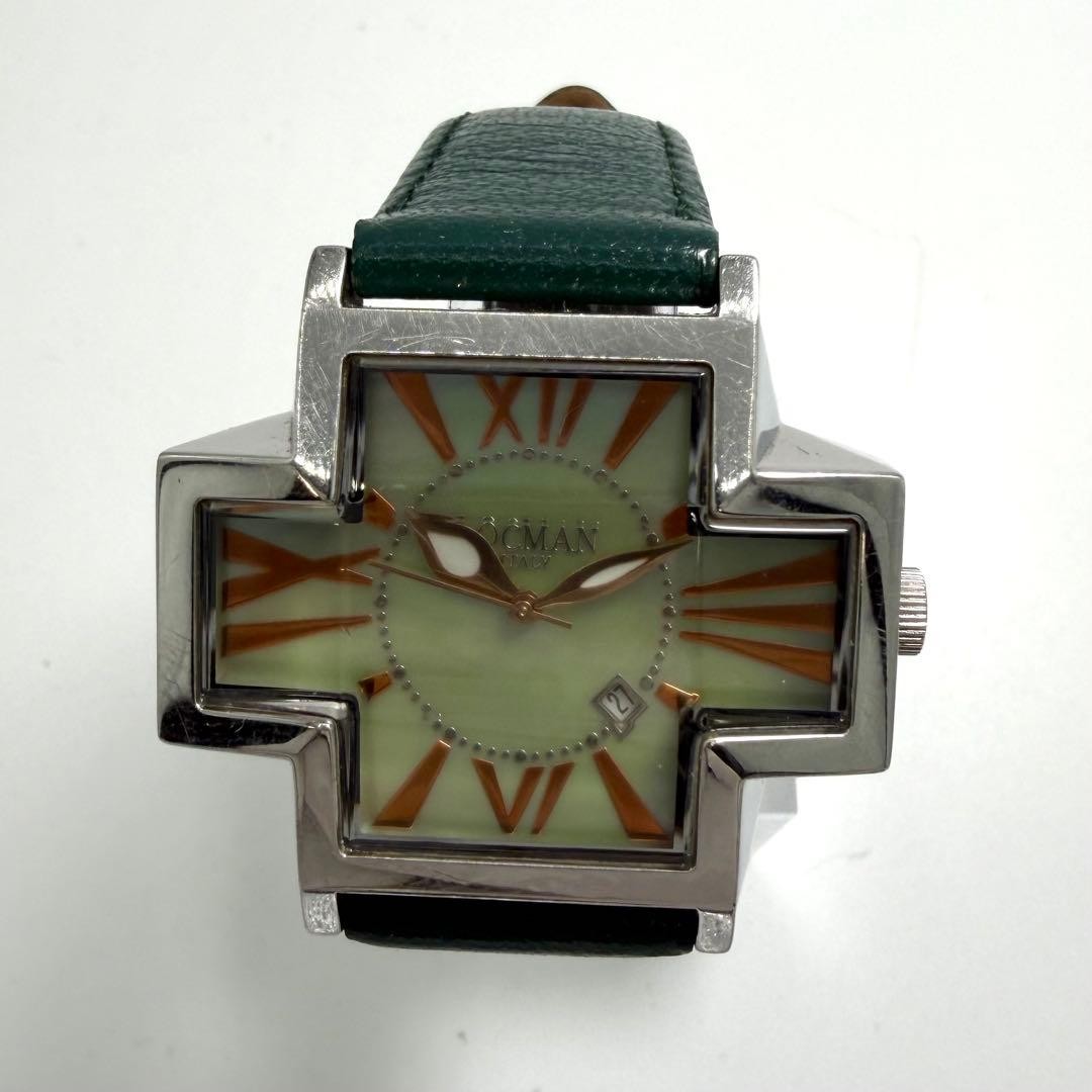 Locman R181 N.012 Watch Quartz Stainless Steel 38mm Blue MOP Cross Leather Date