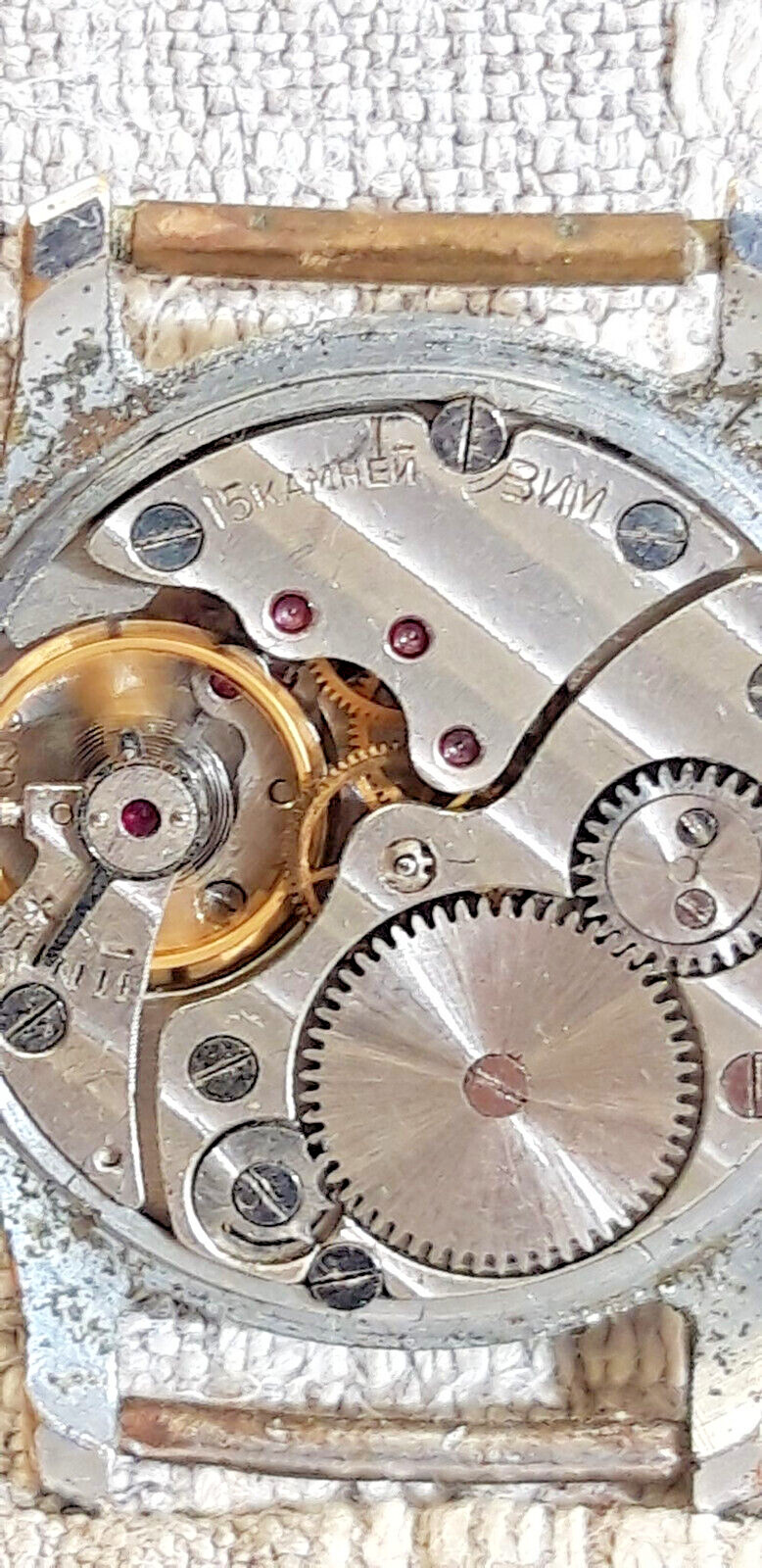 Wrist watch ZIM-POBEDA 40-50s Vintage Russian SOVIET USSR men’s MECHANICAL