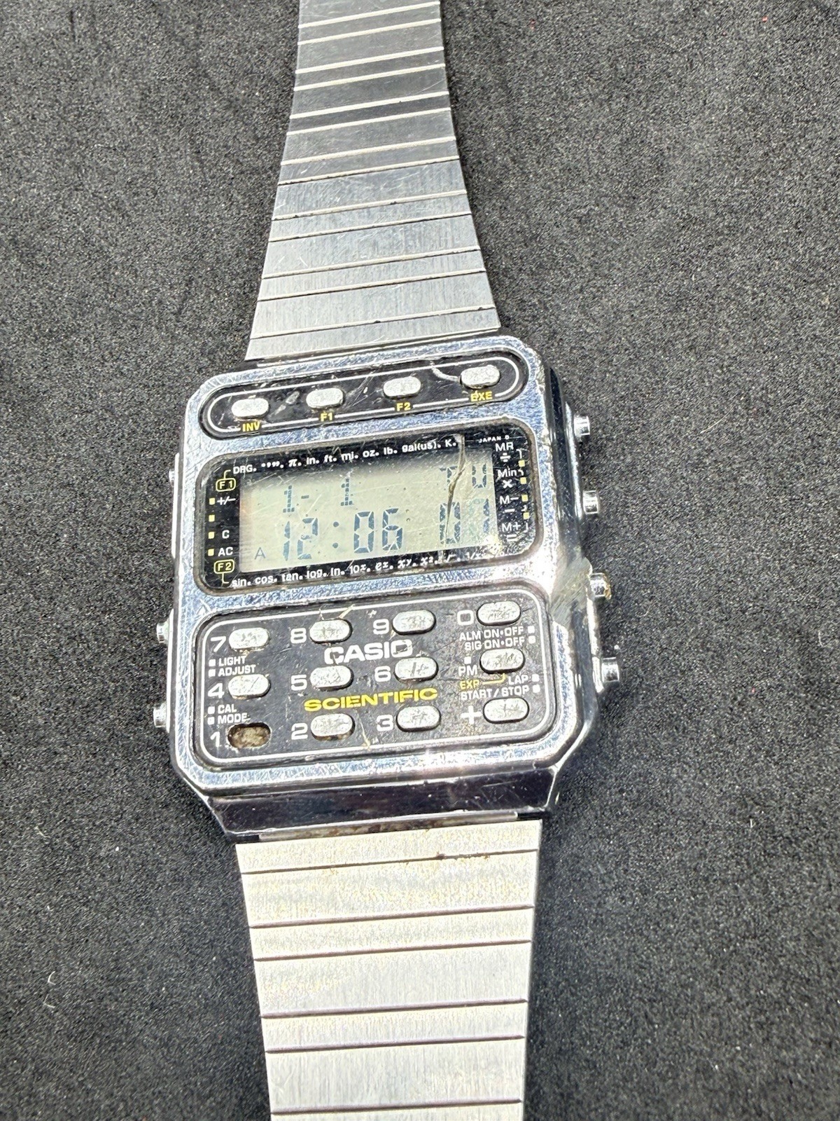 Casio CFX-200 Scientific Calculator Vintage Digital Watch Rare 1980s