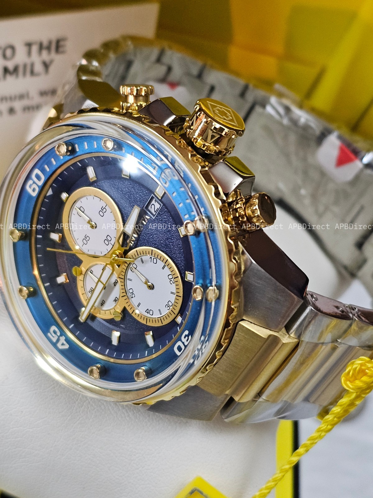 Invicta – Pro Diver – Very Thick Flame-Fusion Crystal Chronograph – mens watch
