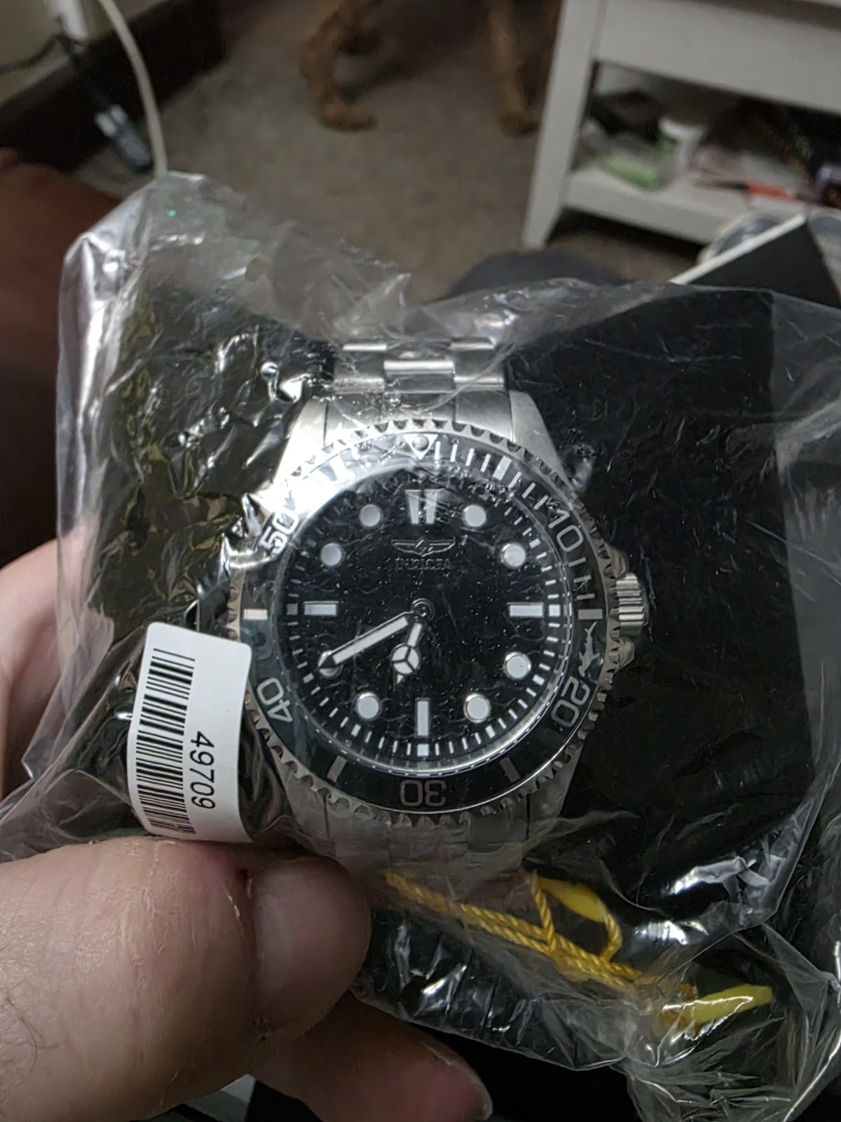 Invicta Men’s Diver Quartz Watch, Silver Stainless Steel, Bruce Wayne