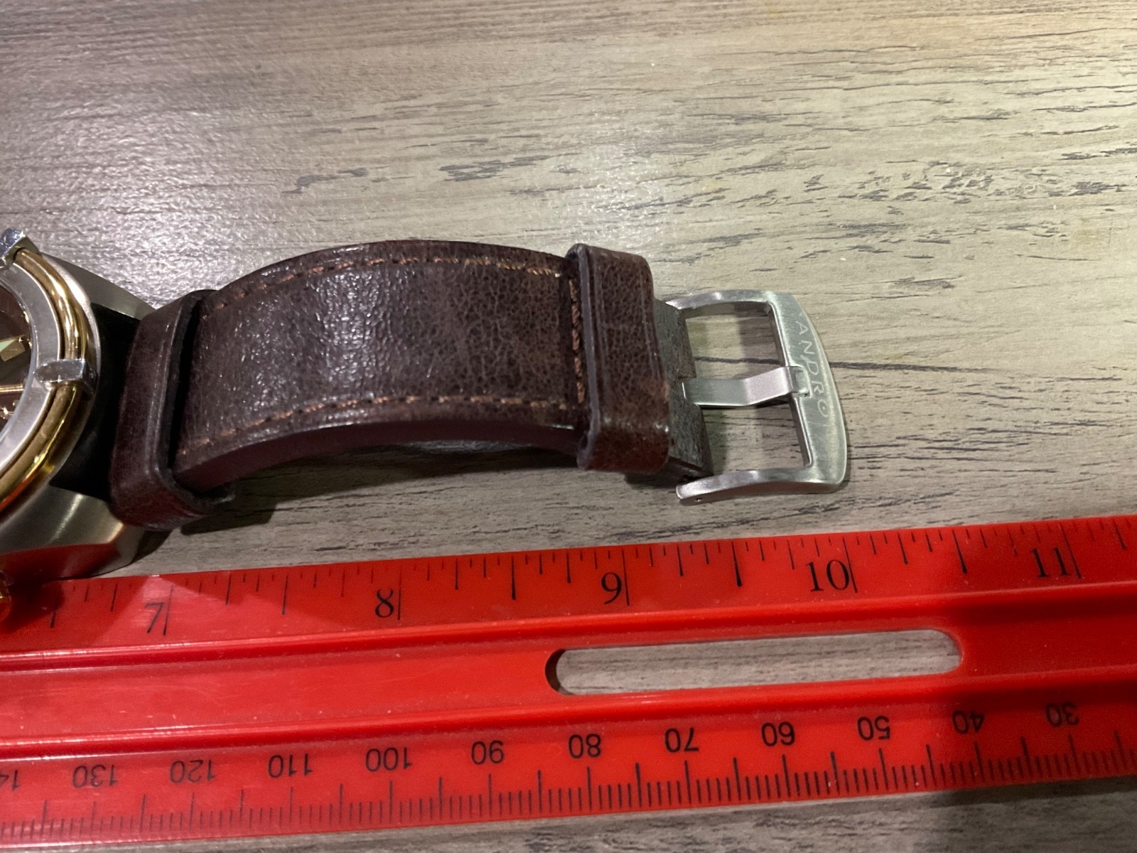 Vintage ANDROID Naval-2 AD466 Chronograph Leather Mens Watch – AS IS