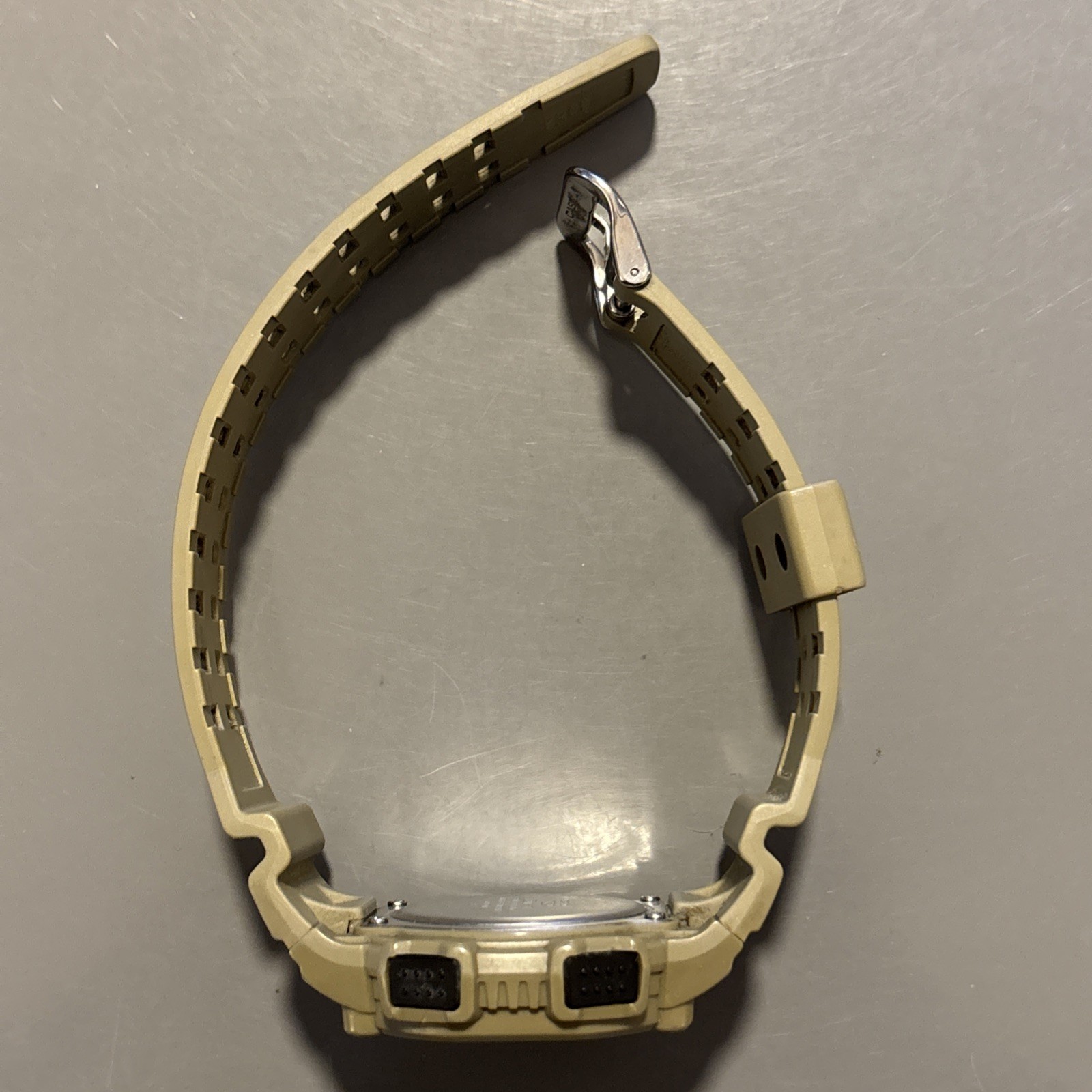 Casio Illuminator Digital Watch W-737H Military Khaki Tan WR 100m – Works!