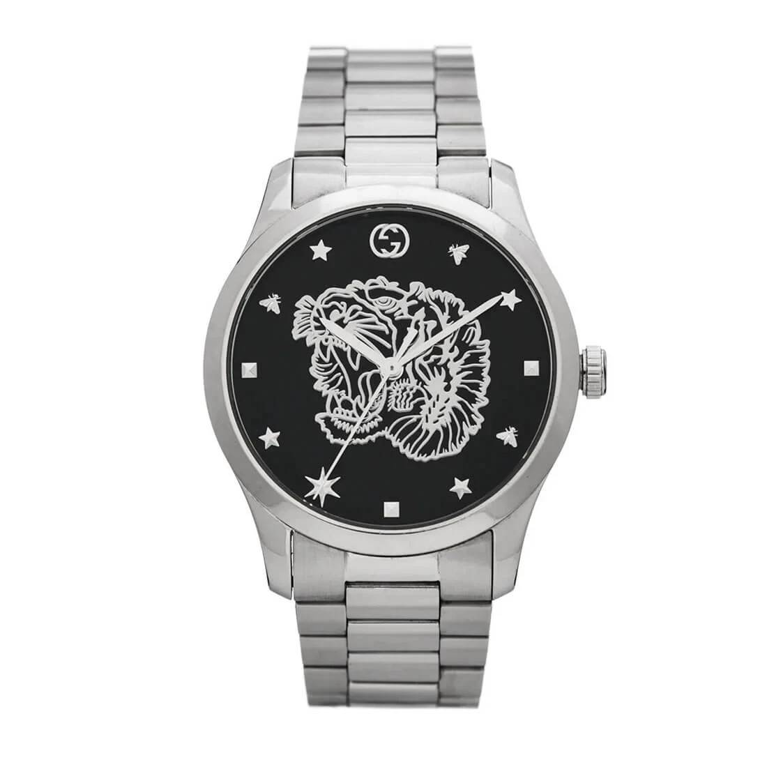 Gucci Women’s G-Timeless Black Dial Tiger Watch – YA1264125 ($1060 MSRP)