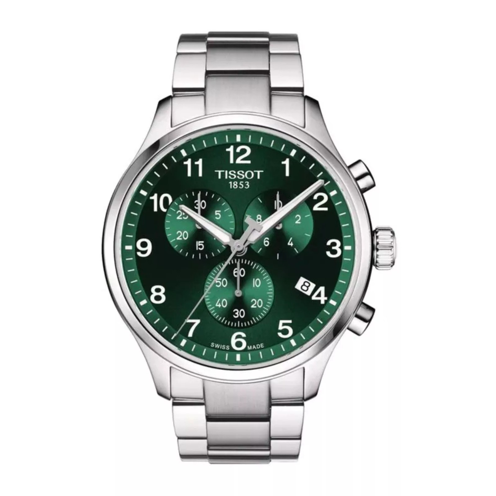 Tissot Men’s Chrono XL Classic Quartz Green Dial Watch – T1166171109200 NEW