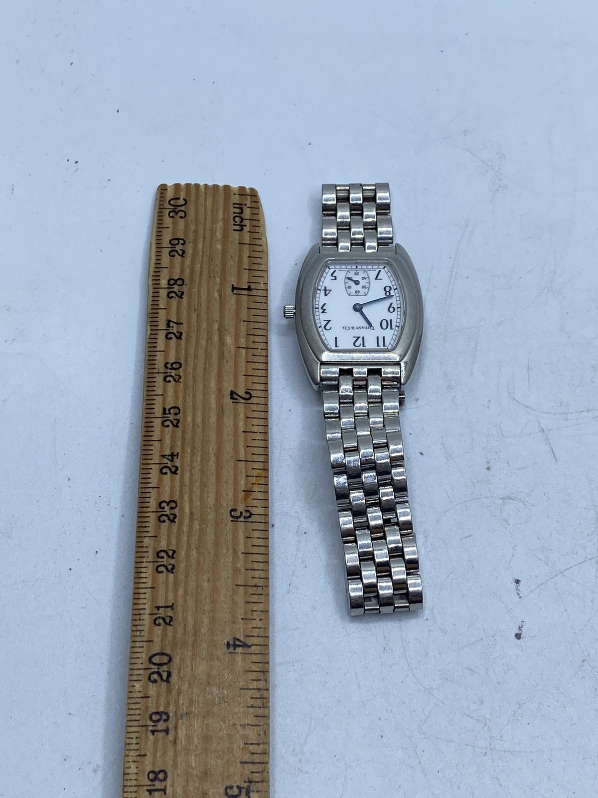 Tiffany & Co. Women’s Quartz Watch Stainless Steel Tonneau Case 26mm Swiss Made