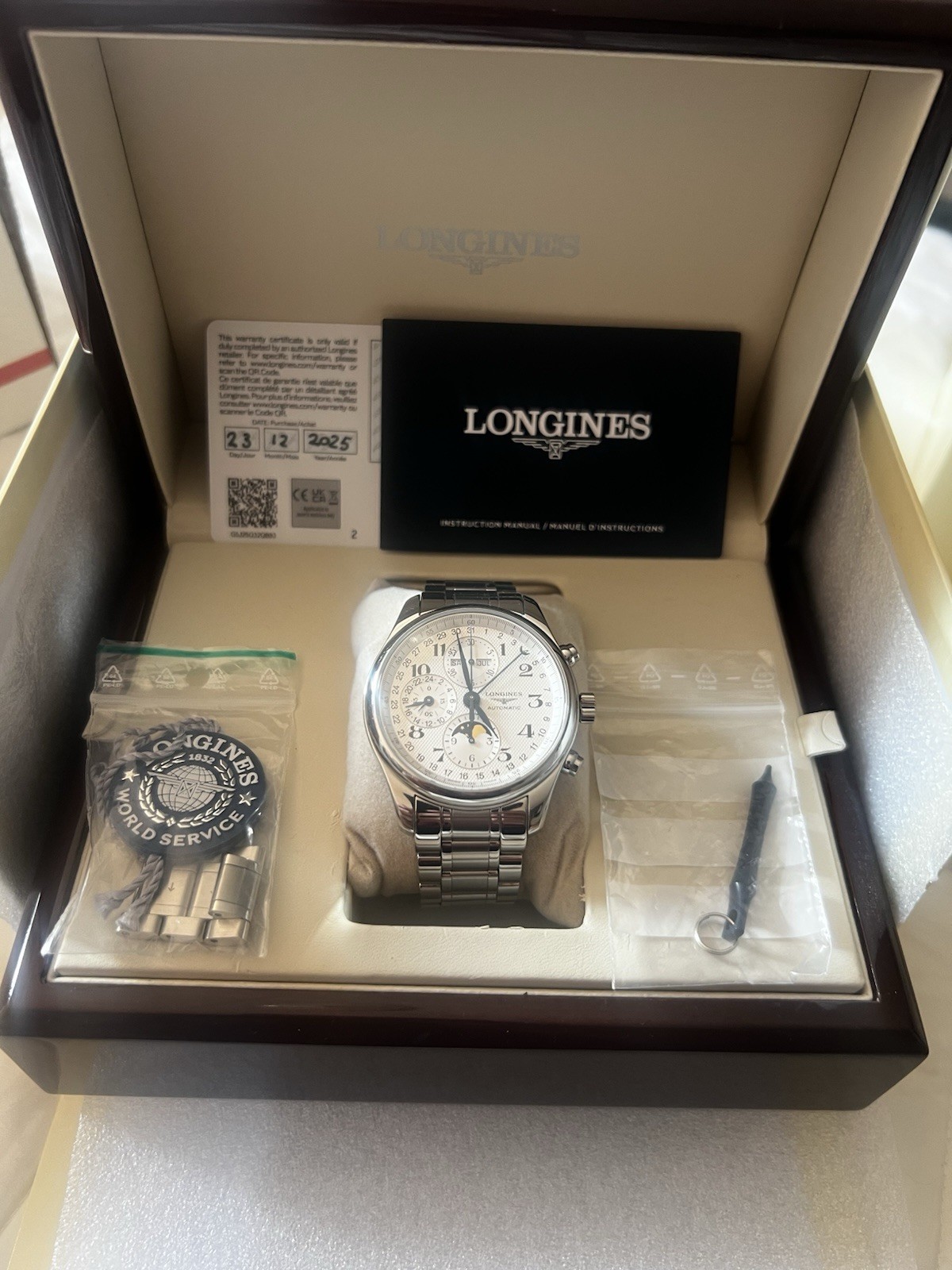 Longines Master Collection Chrono Moonphase 42MM Automatic Watch L2.773.4.78.6