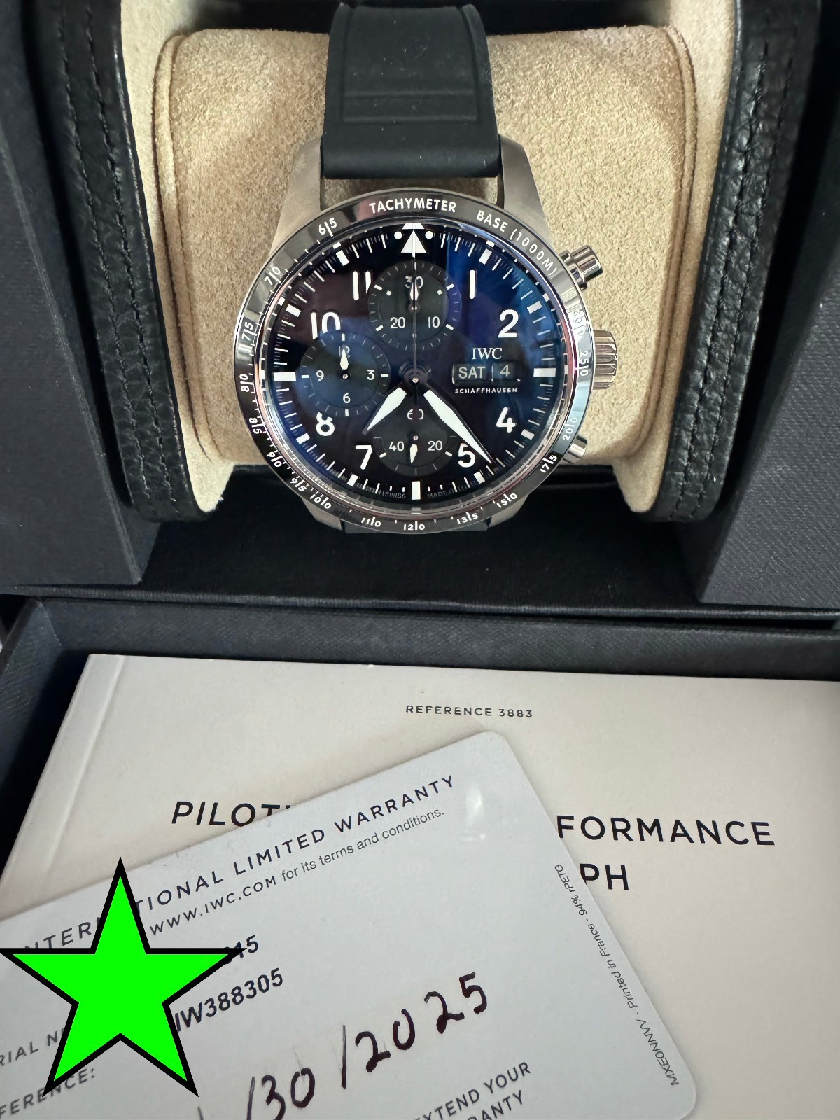 IWC Pilot’s Watches Men’s Black Watch – IW388305